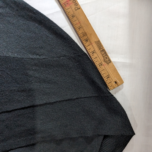 Merona open front tunic length cardigan sweater women's black size XXL cowl - Picture 5 of 7